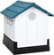 vidaXL - Hondenhok - 57x68x66 - cm - polypropeen - blauw