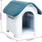 vidaXL - Hondenhok - 59x75x66 - cm - polypropeen - blauw