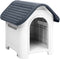 vidaXL - Hondenhok - 59x75x66 - cm - polypropeen - grijs