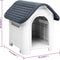 vidaXL - Hondenhok - 59x75x66 - cm - polypropeen - grijs
