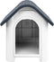 vidaXL - Hondenhok - 59x75x66 - cm - polypropeen - grijs