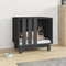 vidaXL - Hondenhok - 60x45x57 - cm - massief - grenenhout - grijs