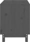 vidaXL - Hondenhok - 60x45x57 - cm - massief - grenenhout - grijs