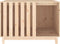vidaXL - Hondenhok - 60x45x57 - cm - massief - grenenhout - honingbruin