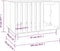 vidaXL - Hondenhok - 60x45x57 - cm - massief - grenenhout - honingbruin
