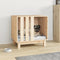 vidaXL - Hondenhok - 60x45x57 - cm - massief - grenenhout