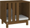 vidaXL - Hondenhok - 60x45x57 - cm - massief - grenenhout - honingbruin