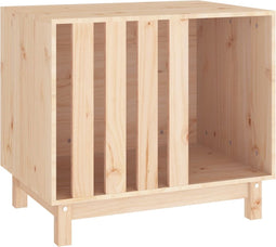 vidaXL - Hondenhok - 70x50x62 - cm - massief - grenenhout