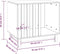 vidaXL - Hondenhok - 70x50x62 - cm - massief - grenenhout