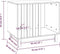 vidaXL - Hondenhok - 70x50x62 - cm - massief - grenenhout - honingbruin