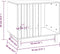 vidaXL - Hondenhok - 70x50x62 - cm - massief - grenenhout - wit