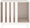 vidaXL - Hondenhok - 70x50x62 - cm - massief - grenenhout - wit