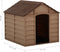 vidaXL - Hondenhok - 71x71,5x68 - cm - PP - bruin