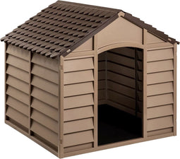 vidaXL - Hondenhok - 86x84x82 - cm - polypropeen - bruin