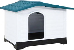 vidaXL - Hondenhok - 90,5x68x66 - cm - polypropeen - blauw
