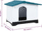 vidaXL - Hondenhok - 90,5x68x66 - cm - polypropeen - blauw
