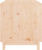 vidaXL - Hondenhok - 90x60x67 - cm - massief - grenenhout