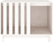 vidaXL - Hondenhok - 90x60x67 - cm - massief - grenenhout - wit