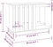 vidaXL - Hondenhok - 90x60x67 - cm - massief - grenenhout - wit