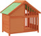 vidaXL - Hondenhok - 96x60,5x87 - cm - massief - grenenhout - bruin