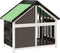vidaXL - Hondenhok - 96x60,5x87 - cm - massief - grenenhout - grijs