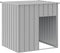 vidaXL - Hondenhok - met - dak - 110x103x109 - cm - gegalvaniseerd - staal - grijs