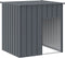 vidaXL - Hondenhok - met - dak - 110x103x109 - cm - gegalvaniseerd - staal - antraciet
