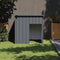 vidaXL - Hondenhok - met - dak - 110x103x109 - cm - gegalvaniseerd - staal - antraciet