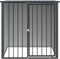 vidaXL - Hondenhok - met - dak - 110x103x109 - cm - gegalvaniseerd - staal - zwart