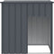 vidaXL - Hondenhok - met - dak - 110x103x109 - cm - gegalvaniseerd - staal - antraciet