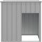 vidaXL - Hondenhok - met - dak - 110x103x109 - cm - gegalvaniseerd - staal - grijs