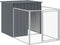 vidaXL - Hondenhok - met - dak - 110x201x110 - cm - gegalvaniseerd - staal - antraciet
