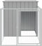 vidaXL - Hondenhok - met - dak - 110x201x110 - cm - gegalvaniseerd - staal - grijs