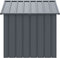 vidaXL - Hondenhok - met - dak - 117x103x102 - cm - gegalvaniseerd - staal - zwart