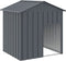 vidaXL - Hondenhok - met - dak - 117x103x123 - cm - gegalvaniseerd - staal - antraciet