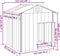 vidaXL - Hondenhok - met - dak - 117x103x123 - cm - gegalvaniseerd - staal