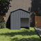 vidaXL - Hondenhok - met - dak - 117x103x123 - cm - gegalvaniseerd - staal - antraciet