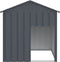 vidaXL - Hondenhok - met - dak - 117x103x123 - cm - gegalvaniseerd - staal - antraciet