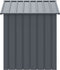 vidaXL - Hondenhok - met - dak - 117x103x123 - cm - gegalvaniseerd - staal - antraciet
