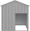 vidaXL - Hondenhok - met - dak - 117x103x123 - cm - gegalvaniseerd - staal