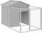 vidaXL - Hondenhok - met - dak - 117x201x123 - cm - gegalvaniseerd - staal