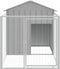 vidaXL - Hondenhok - met - dak - 117x201x123 - cm - gegalvaniseerd - staal