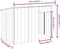 vidaXL - Hondenhok - met - dak - 153x91x110 - cm - staal - antracietkleurig