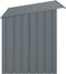 vidaXL - Hondenhok - met - dak - 153x91x110 - cm - staal - antracietkleurig