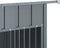 vidaXL - Hondenhok - met - dak - 153x91x110 - cm - staal - antracietkleurig