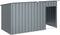 vidaXL - Hondenhok - met - dak - 196x91x110 - cm - verzinkt - staal - antracietkleurig