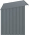 vidaXL - Hondenhok - met - dak - 196x91x110 - cm - verzinkt - staal - antracietkleurig