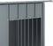 vidaXL - Hondenhok - met - dak - 196x91x110 - cm - verzinkt - staal - antracietkleurig