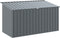 vidaXL - Hondenhok - met - dak - 196x91x110 - cm - verzinkt - staal - antracietkleurig