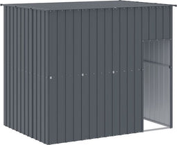 vidaXL-Hondenhok-met-dak-214x153x181-cm-gegalvaniseerd-staal-antraciet